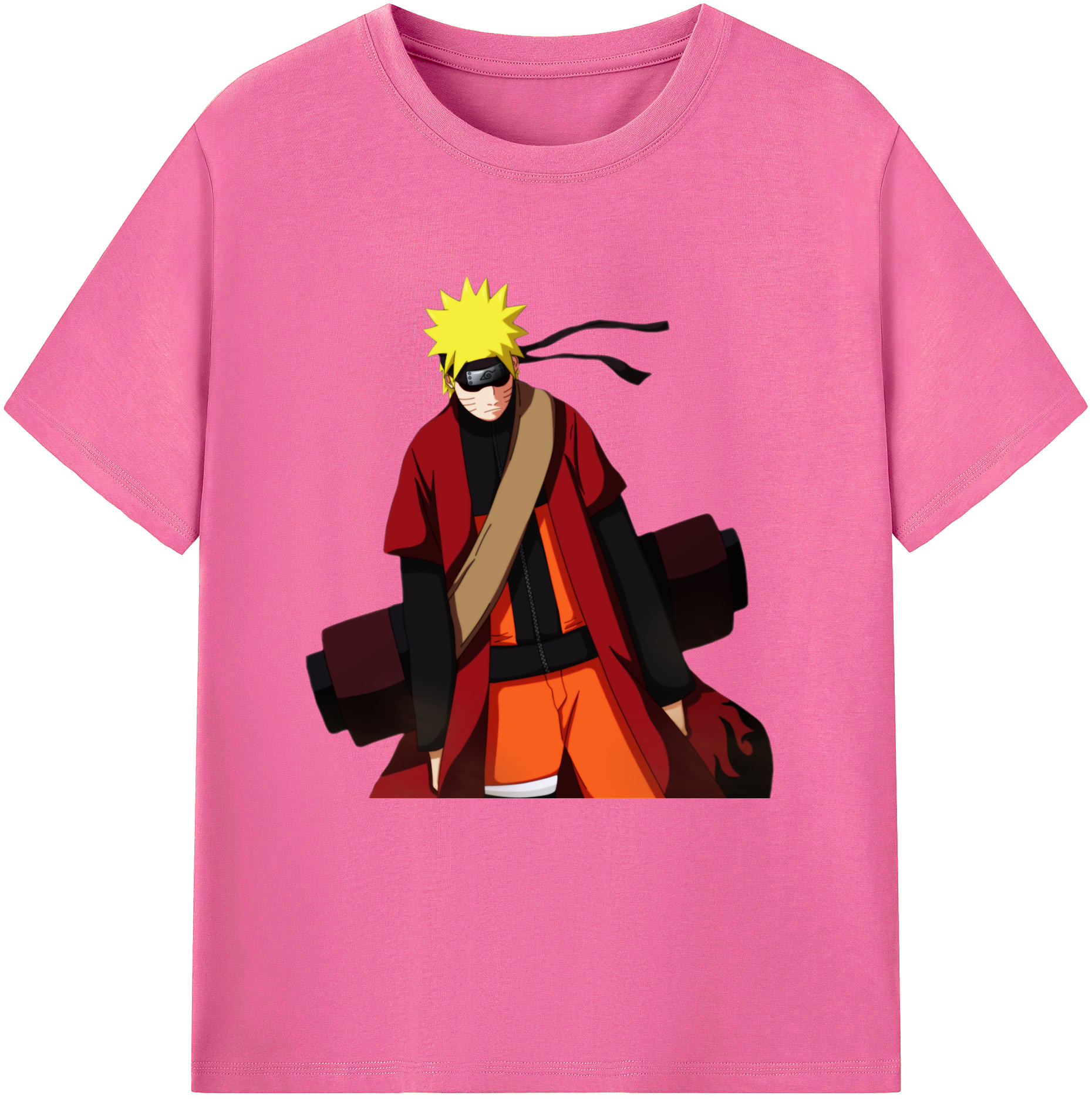 （画像用） NARUTO -ナルト- うずまき ナルト Uzumaki Naruto レディースカジュアルプリントTシャツ（綿100％）
